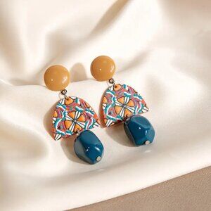 Colorful acrylic earrings
